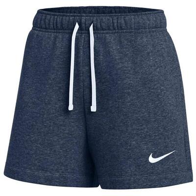 Damesshort nike fleece katoen marineblauw