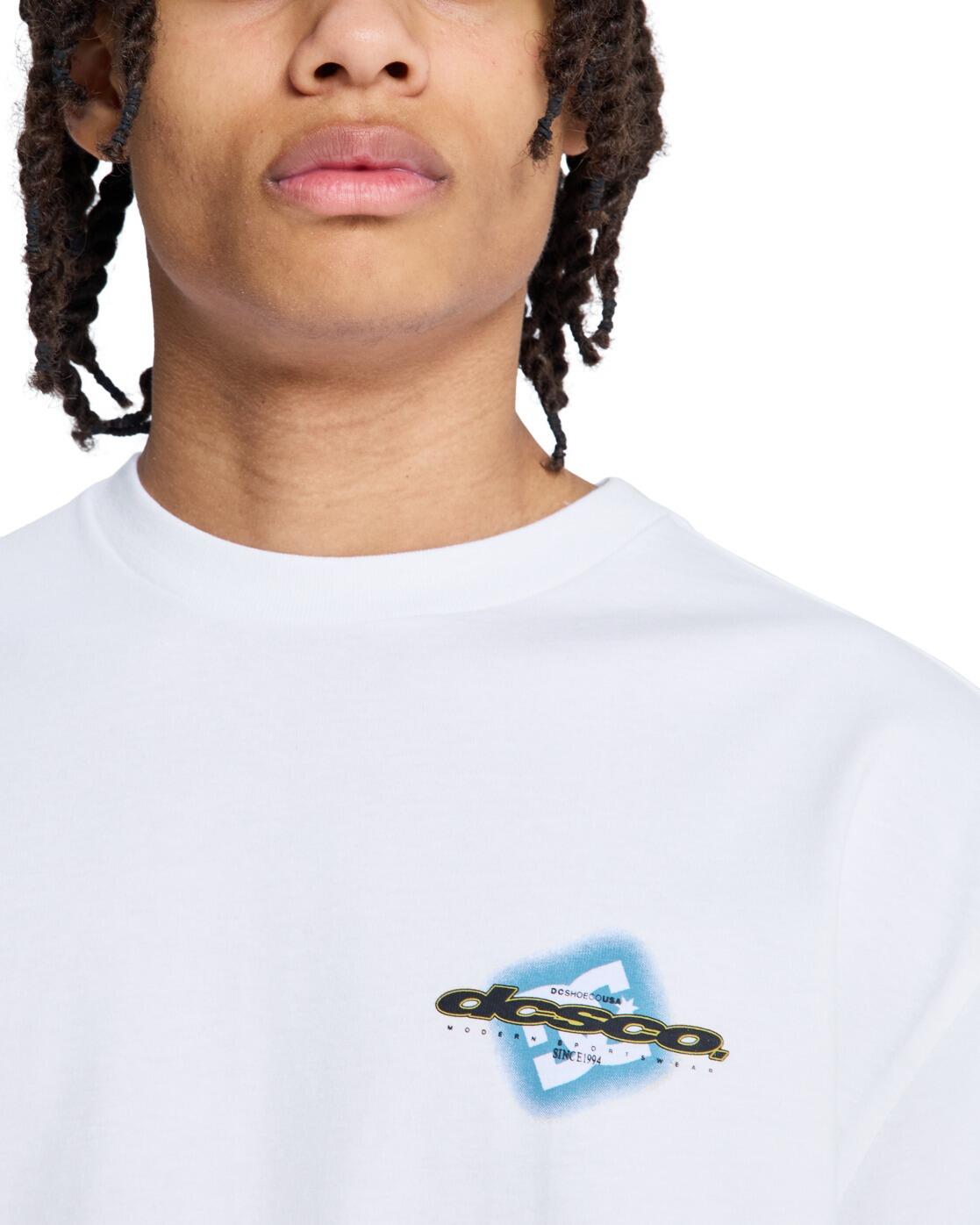 T-Shirt à manches courtes BLUR MARK Blanc Homme 3/4