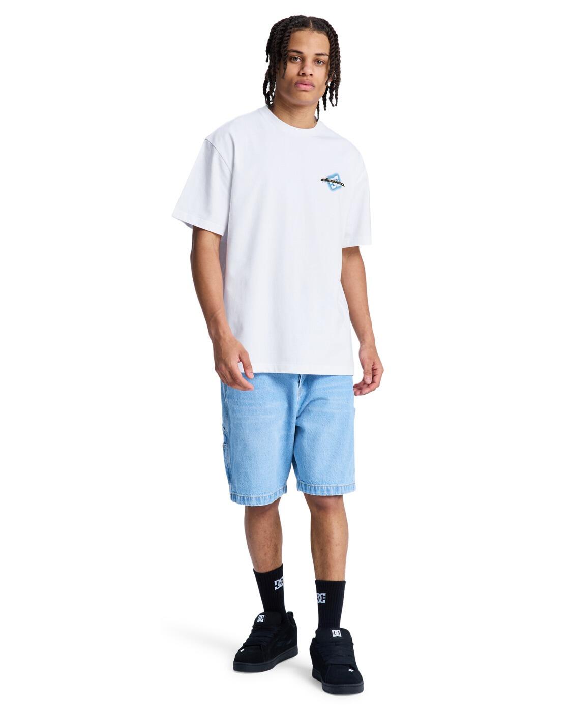 T-Shirt à manches courtes BLUR MARK Blanc Homme 4/4