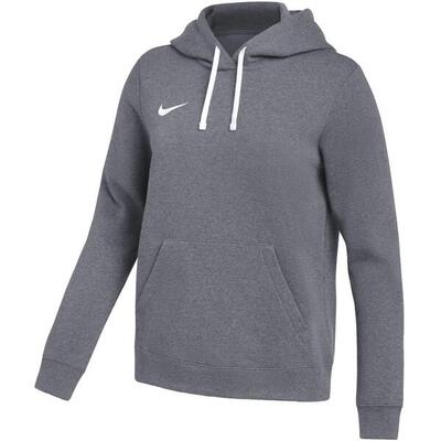 Dameshoodie nike fleece katoen grijs