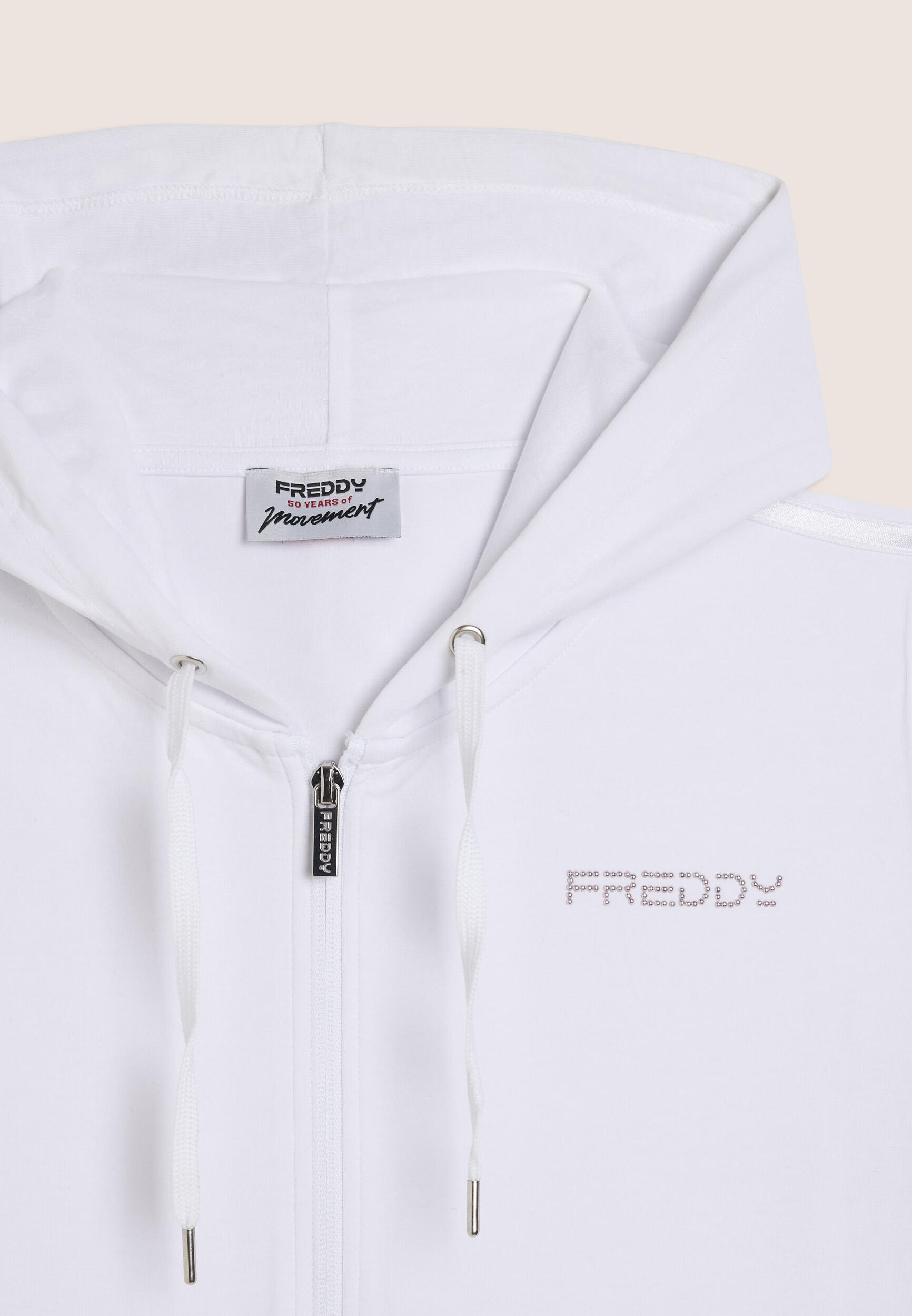 Sweatshirt met capuchon, ritssluiting en FREDDY-logo 3/3
