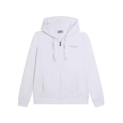 Sweat-shirt avec fermeture zippée et capuche et logo FREDDY