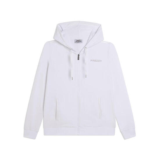 Sweat-shirt avec fermeture zippée et capuche et logo FREDDY