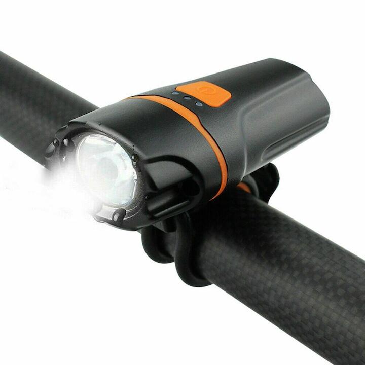 Far orange si stop 5 leduri, reincarcabile USB, 6 moduri de luminare