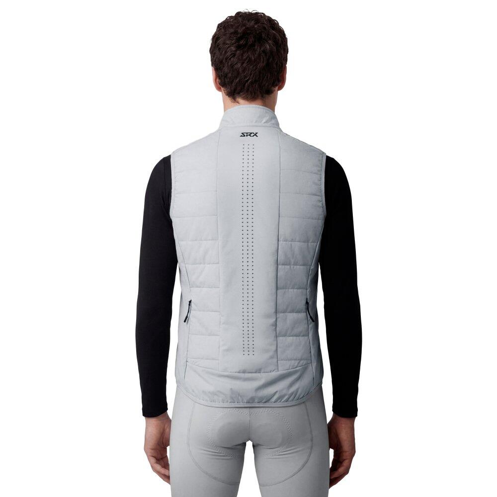 Męskie termiczna kamizelka rowerowa Kolarstwo Siroko SRX Ultra Warm Gray