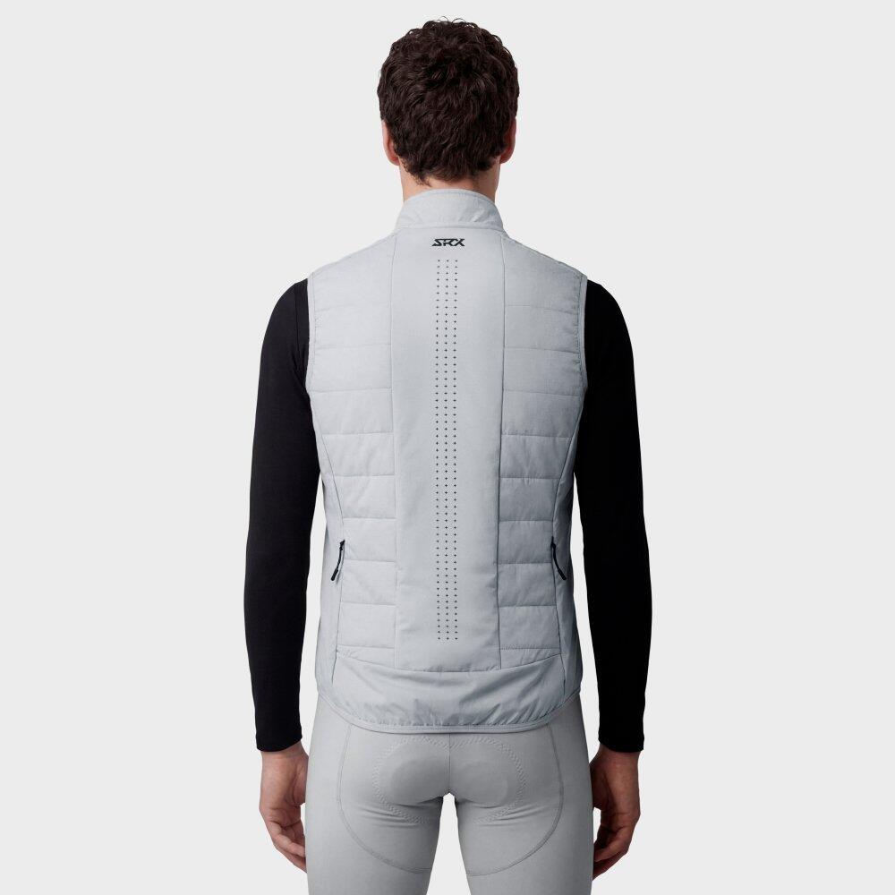 Gilet termico da ciclismo da uomo SRX Ultra Warm Gray Grigio 6/8