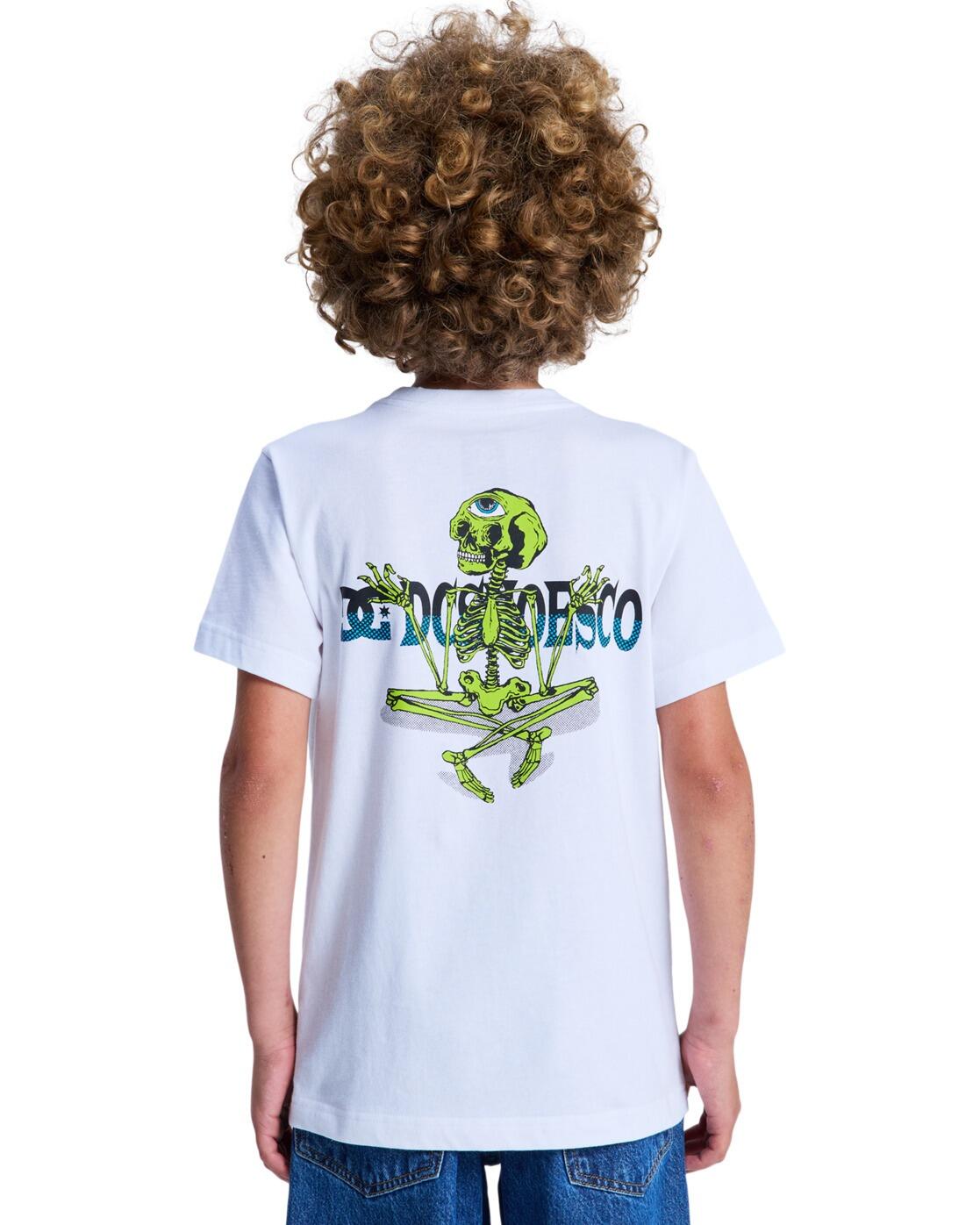 T-Shirt à manches courtes MEDITATING Blanc Garçon 2/4