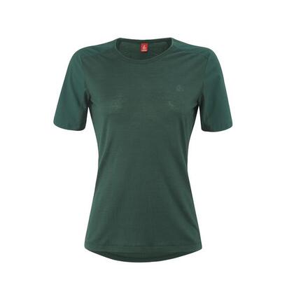 Kurzärmeliges Radtrikot Skys Merino Forest für Damen – Grün