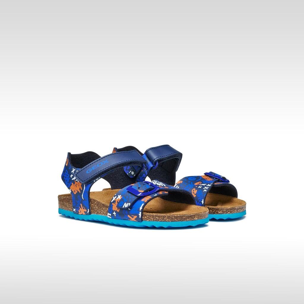 Sandales Garçon J GHITA BOY Bleu Marine/Bleu Clair 3/7