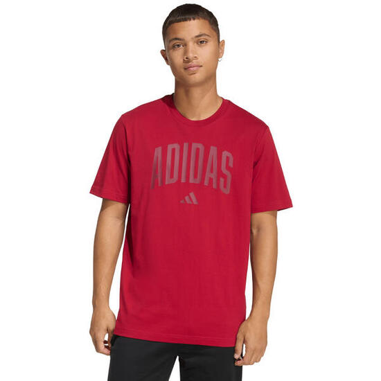 T-shirt adidas homme rouge, coupe régulière