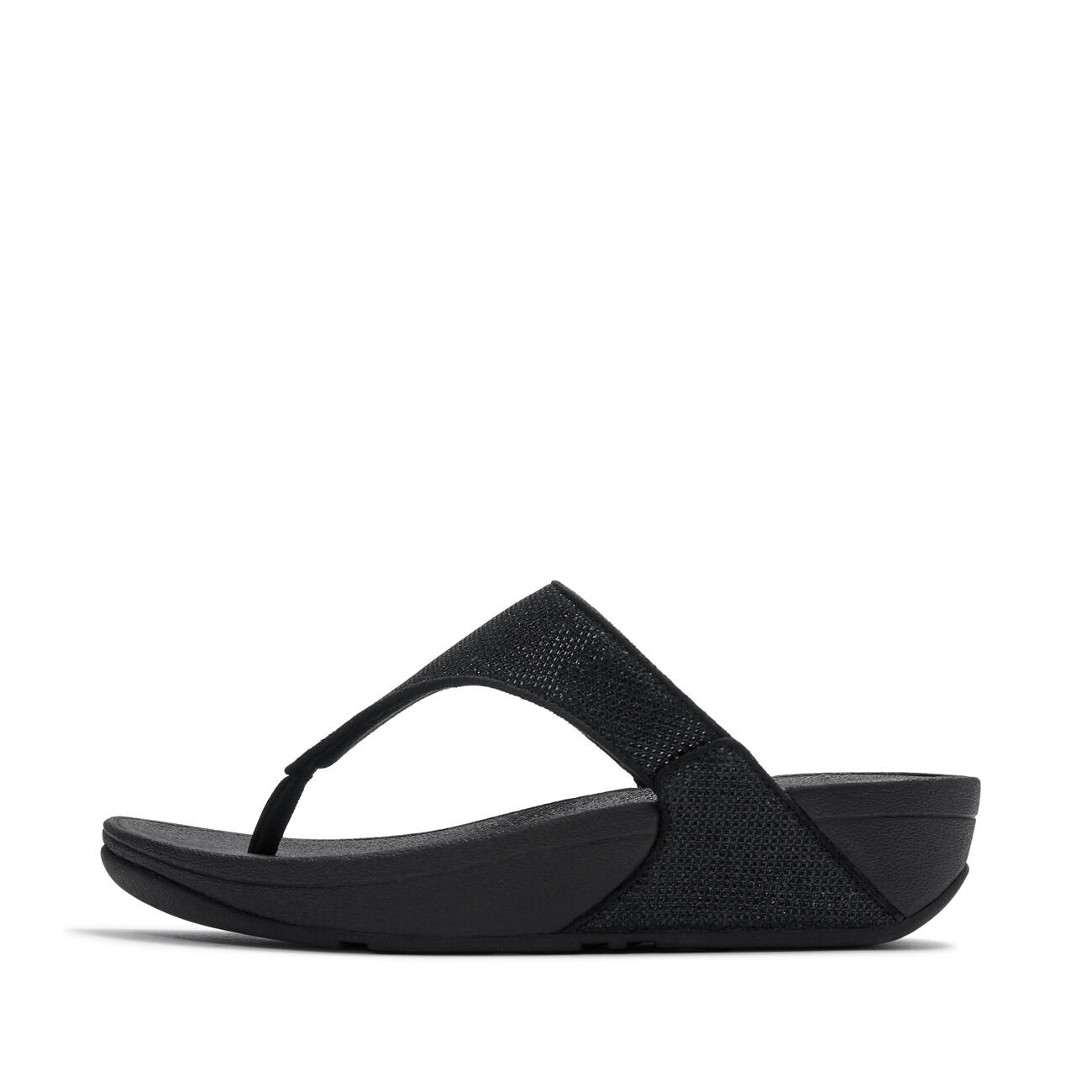 FitFlop Lulu Shimmerglitz Toe-Post Sandals | Decathlon