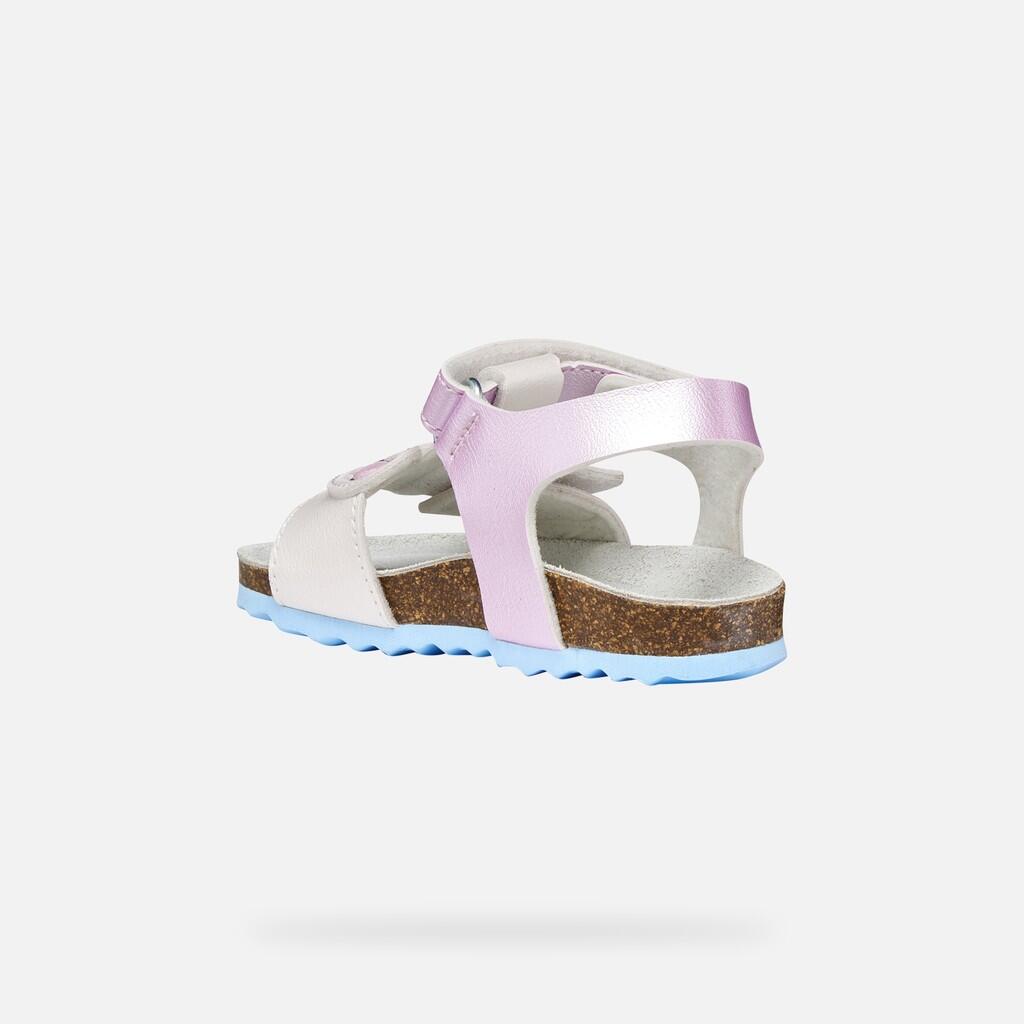 Sandales Bébé Fille SANDAL CHALKI BABY GIRL Argent/Bleu Ciel 5/7