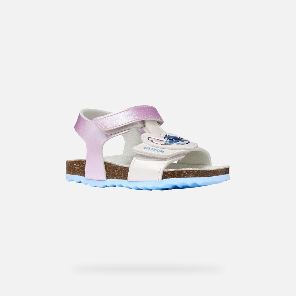 Sandales Bébé Fille SANDAL CHALKI BABY GIRL Argent/Bleu Ciel 4/7