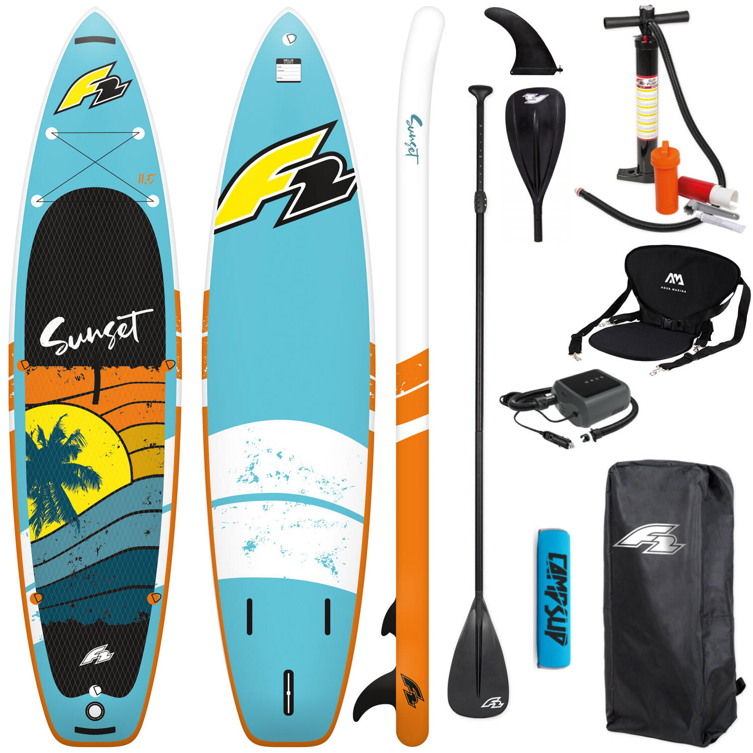 Deska SUP Pompowana F2 Sunset 10'2" 310 cm SUPER COMBO 1/5