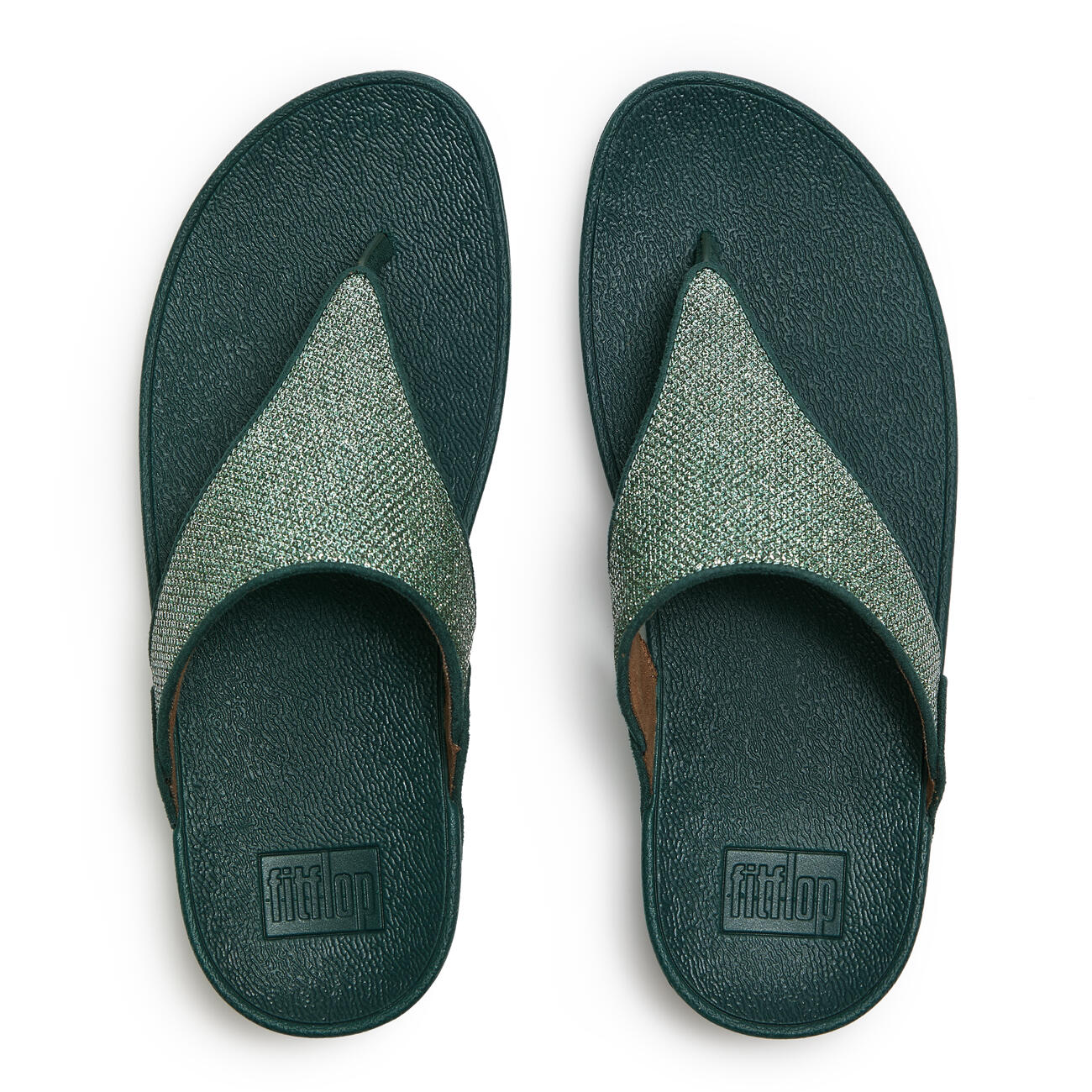FITFLOP FitFlop Lulu Shimmerglitz Toe-Post Sandalen  DIEPE OCEAAN 40 5/7