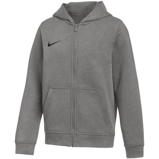 NIKE sweat à capuche enfant zippé coton gris