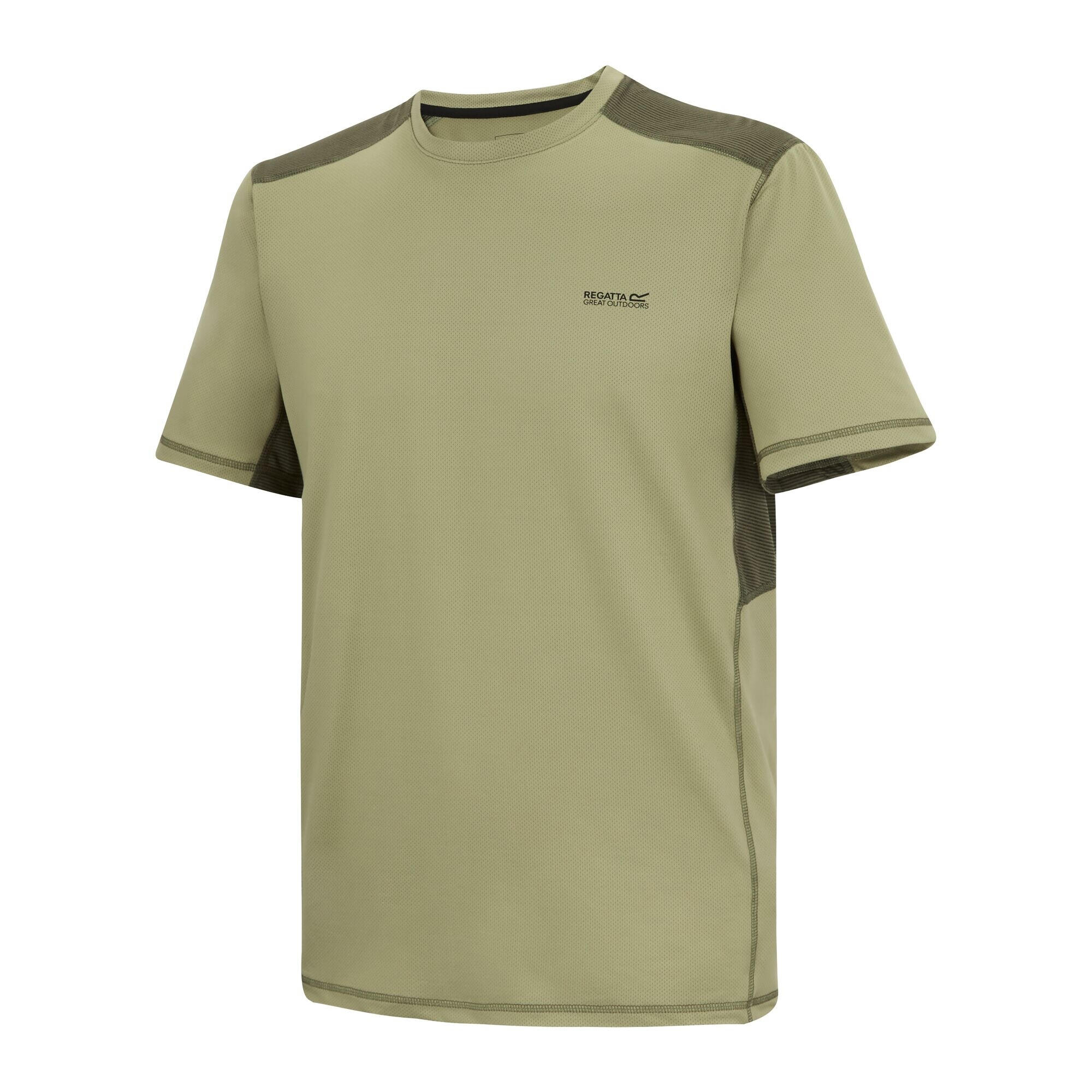 "Virda" TShirt für Herren Leichter Salbei/Dunkel-Khaki 3/5