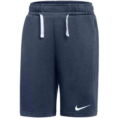 Kindershort nike fleece katoen marineblauw