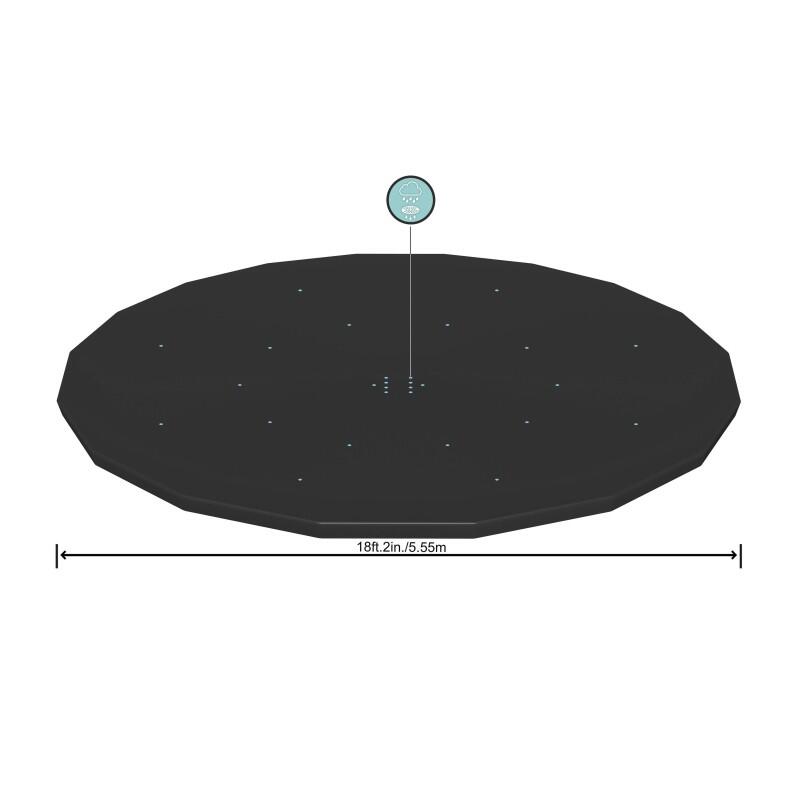 Copertura Bestway-piscine con struttura  da 549cm e con pareti in acciaio 488cm 3/7
