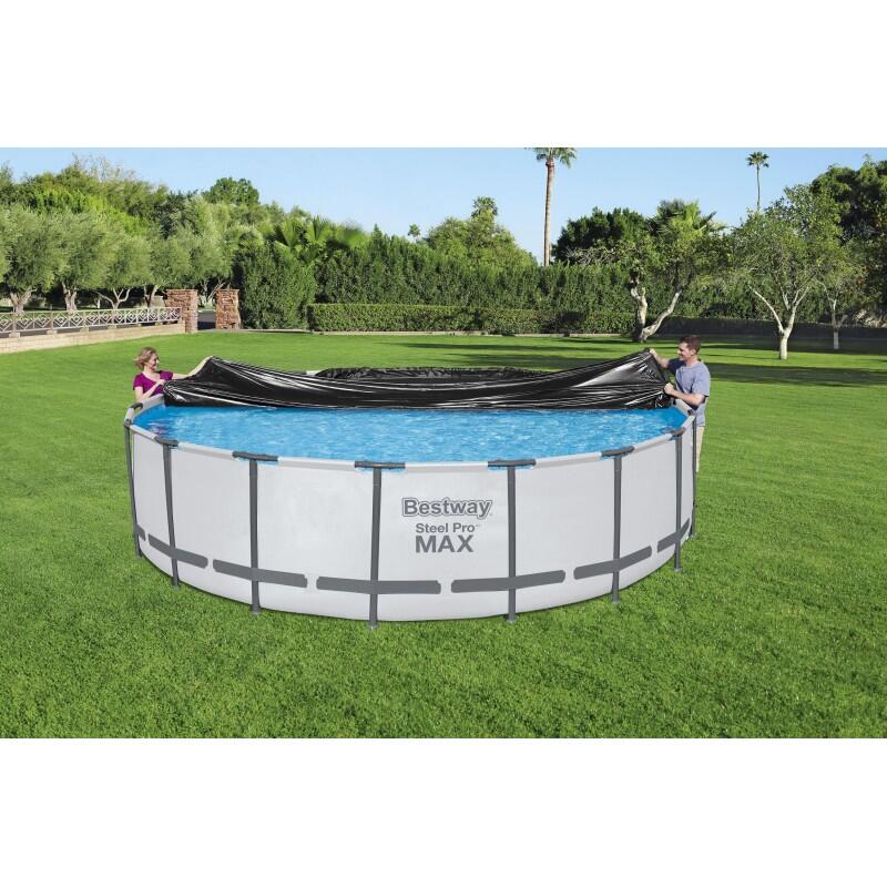 Copertura Bestway-piscine con struttura  da 549cm e con pareti in acciaio 488cm 4/7