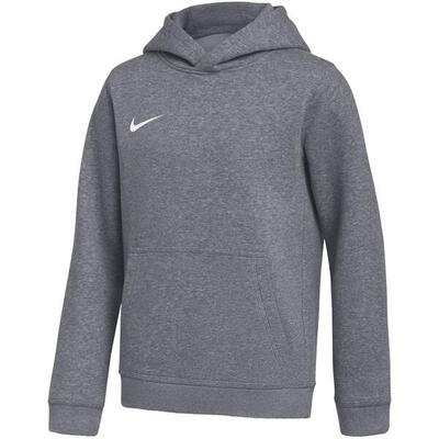 Kinderhoodie nike fleece katoen grijs