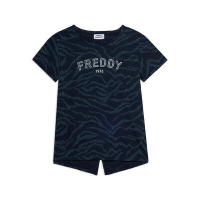 T-shirt Stampata con Logo FREDDY 1976