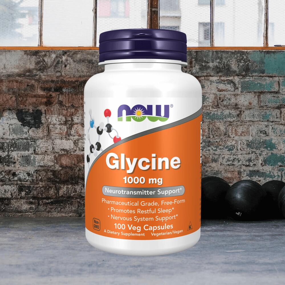Now Foods Glycine 1000mg (100 vcaps) Unflavoured - Aminokwasy 2/3
