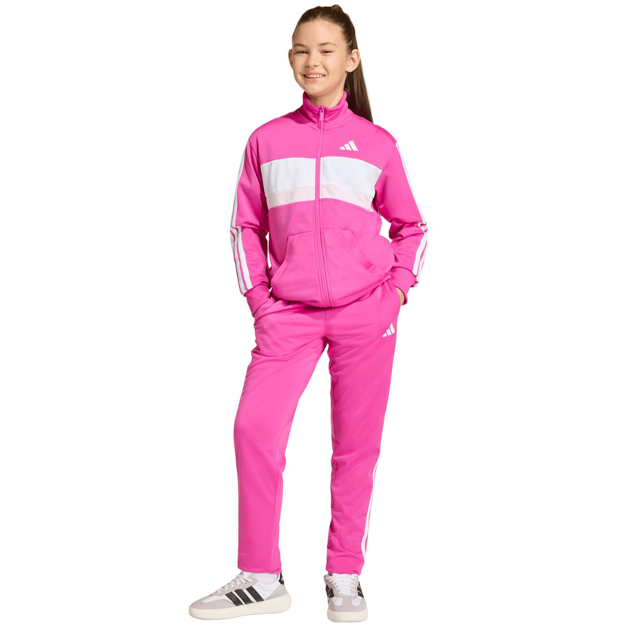 Survêtement pour enfants adidas Seasonal Essentials Tiberio 3-Stripes Tricot 6/7