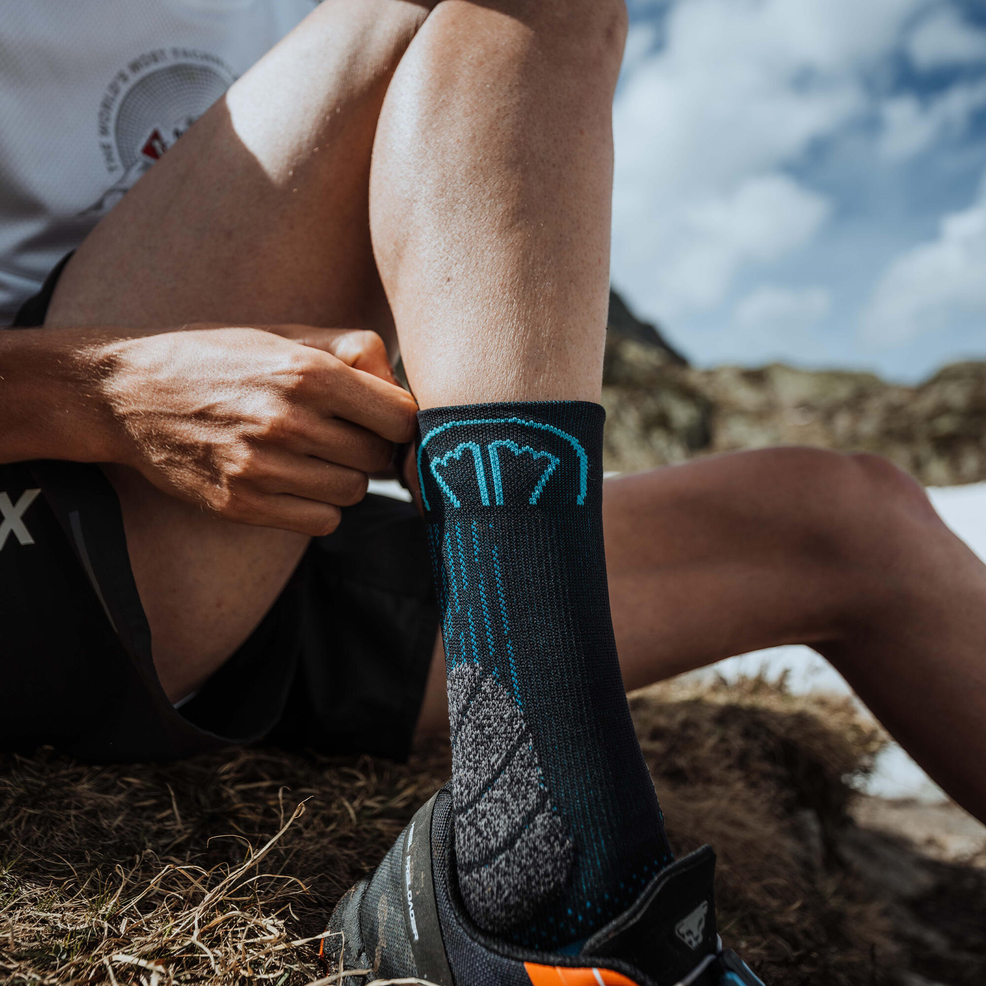 Meias trail running duplas, anatómicas e técnicas - Trail Double Cuff 4/4