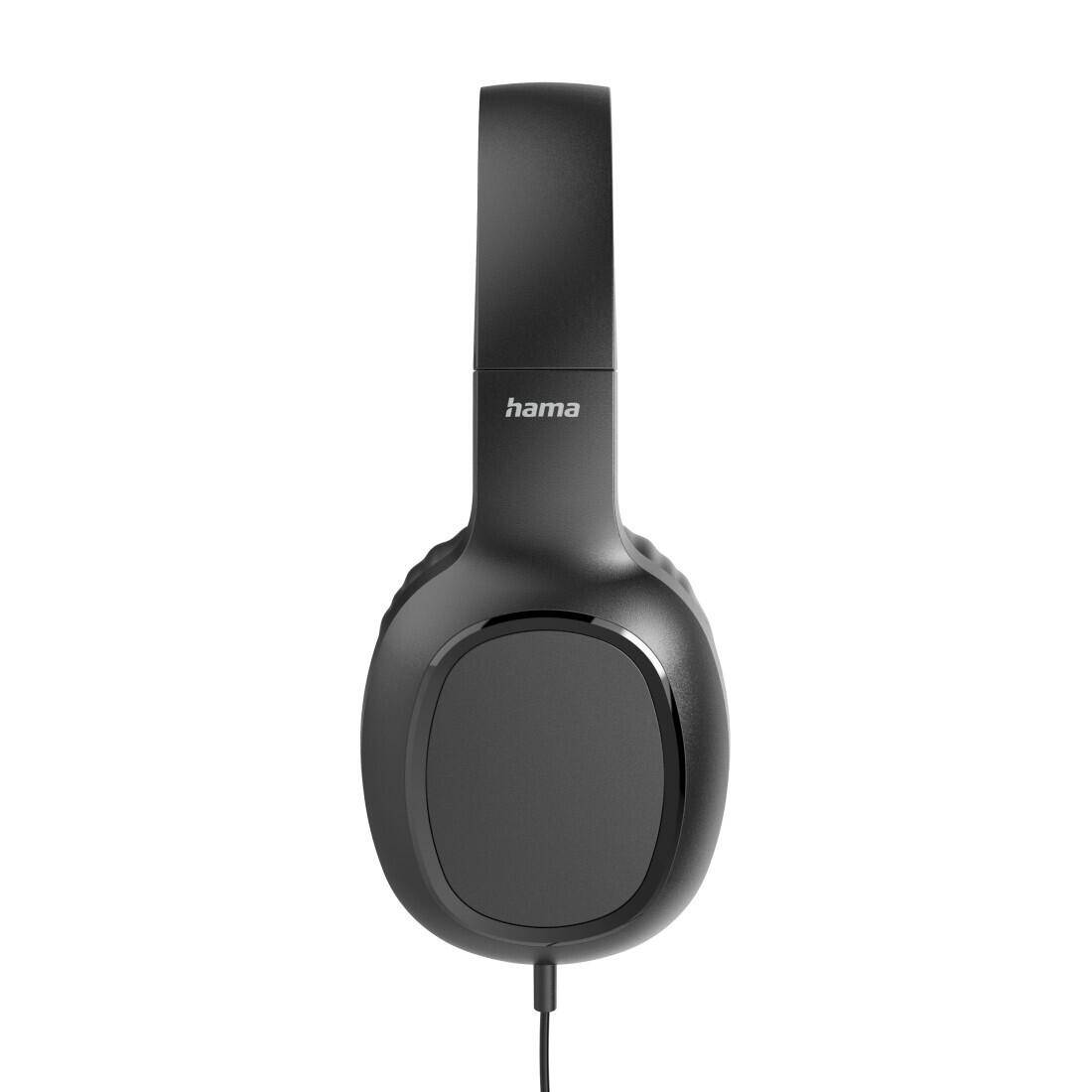 HAMA Kopfhörer Fun C, On-Ear USB-C Mikrofon, Schwarz 3/6