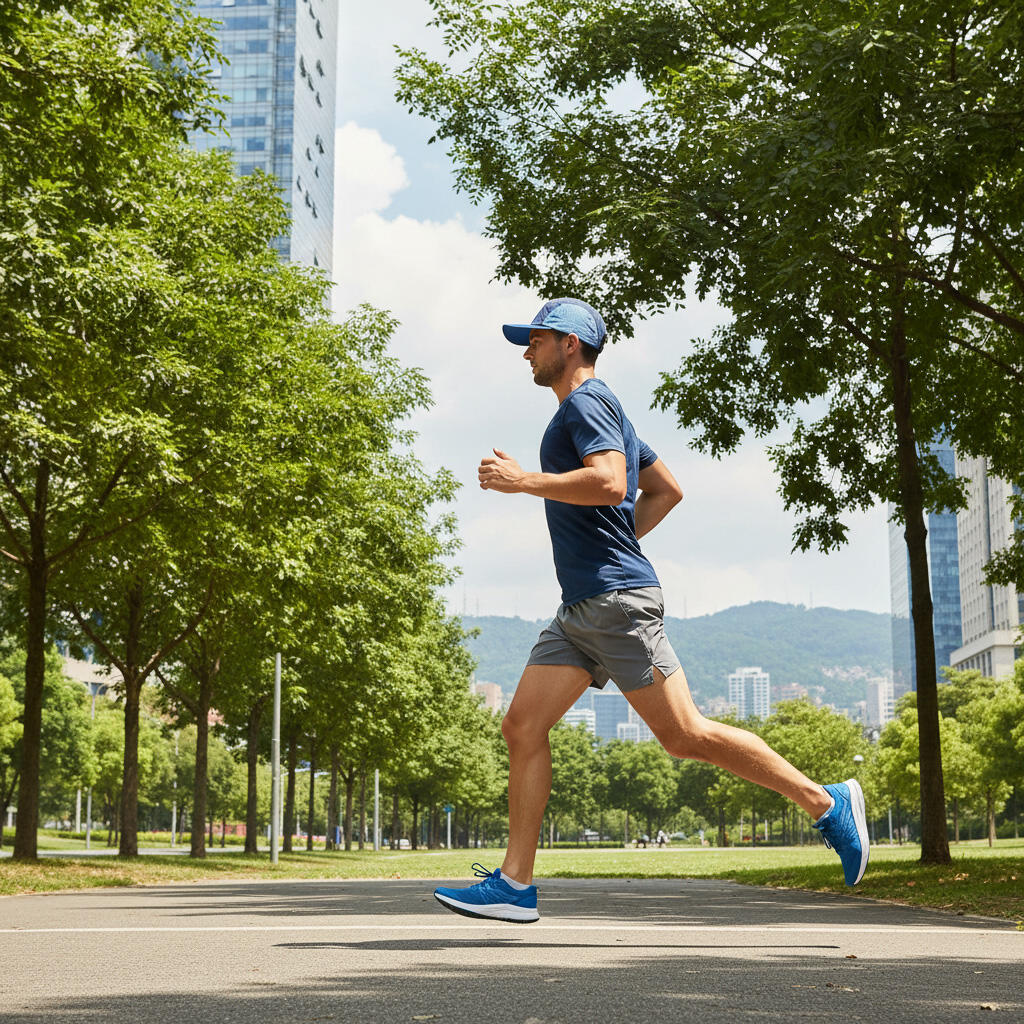 Casquette de Running Bleu – Ultra légère, Respirante et Séchage Rapide 5/5