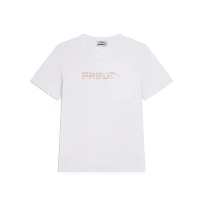 T-shirt Manica Corta con Logo FREDDY Olografico