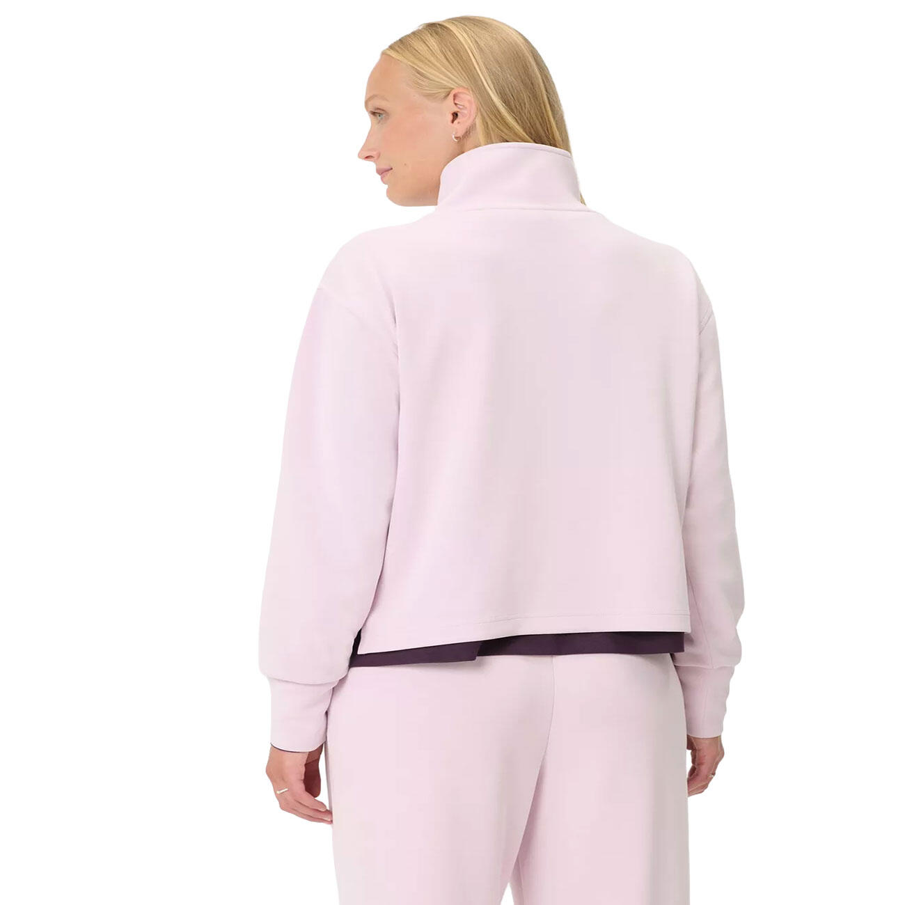 SWEATY BETTY Sweaty Betty Sand Wash Half Zip Crop Sweatshirt  PASTELROZE S 4/7