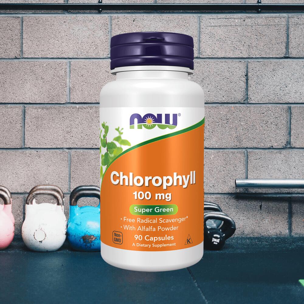 Now Foods Chlorophyll 100mg (90 caps) Unflavoured 2/3