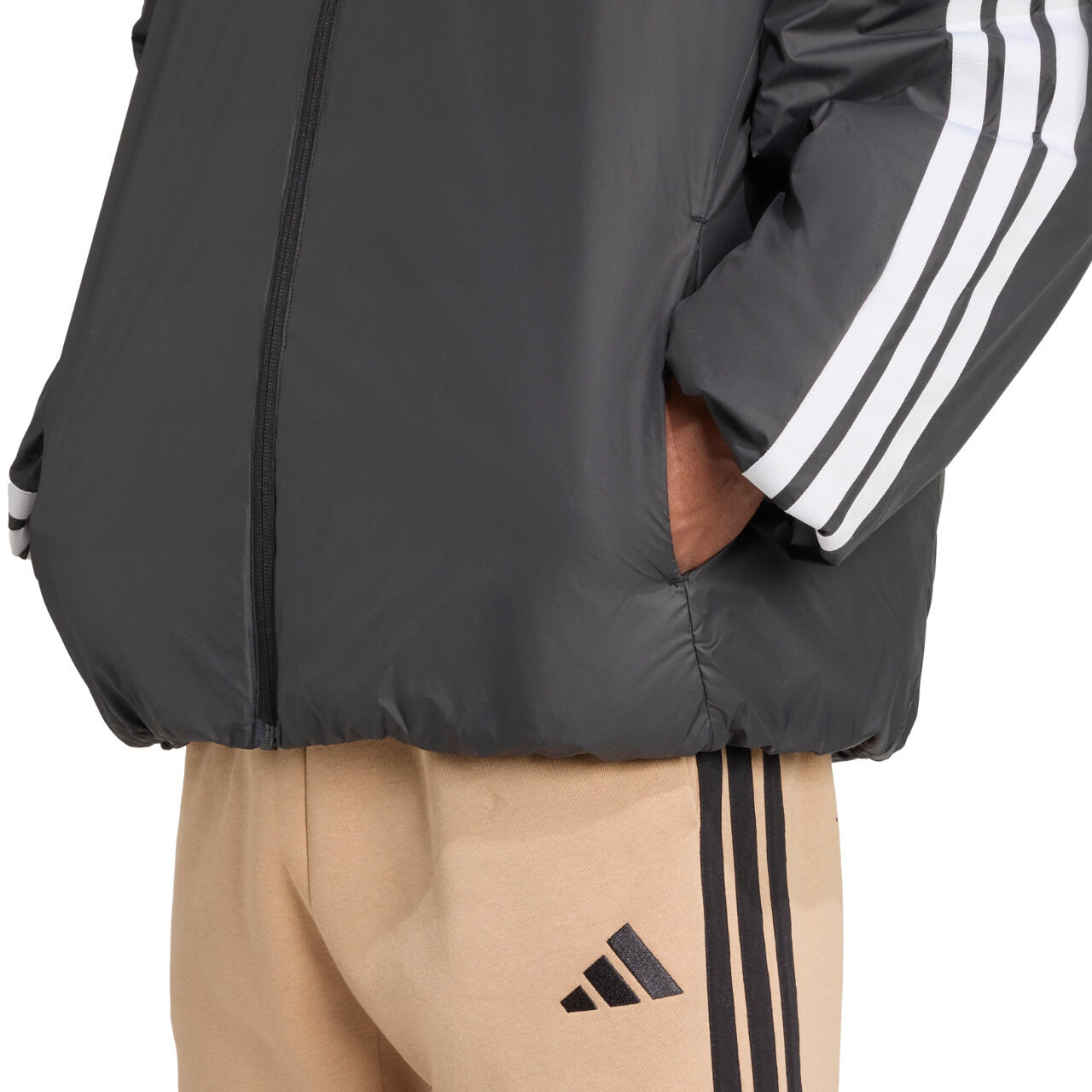 Veste pour homme adidas Essentials Climawarm 3-Stripes Insulated Hooded 5/6