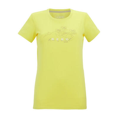 Dames fingal grafisch tshirt (kanarie geel)