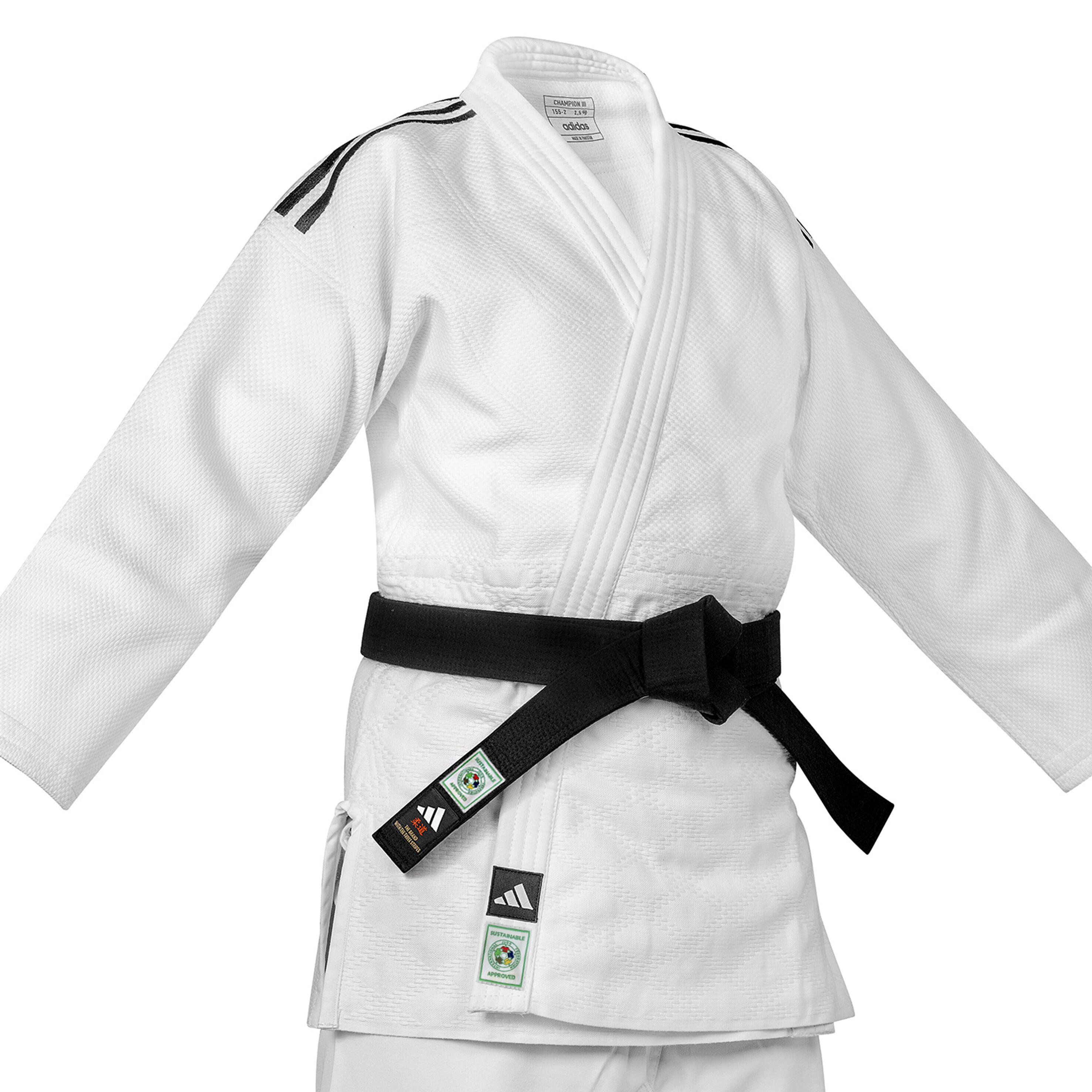 Kimono de judo blanc champion iii ijf (taille : 210-2 - taille : polybag) 5/7