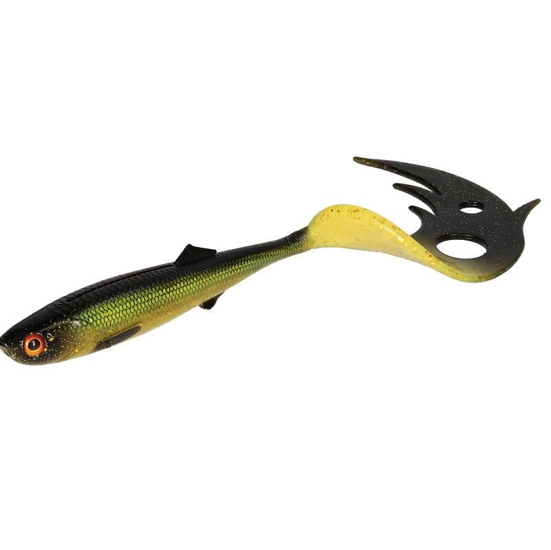 Angeln Gummiköder 24cm 67g Pike Tail Sicario Schleie 3/7