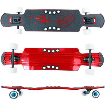 SKATE KEGGER LITE TD LONGBOARD 37" BEERCAN ROUGE