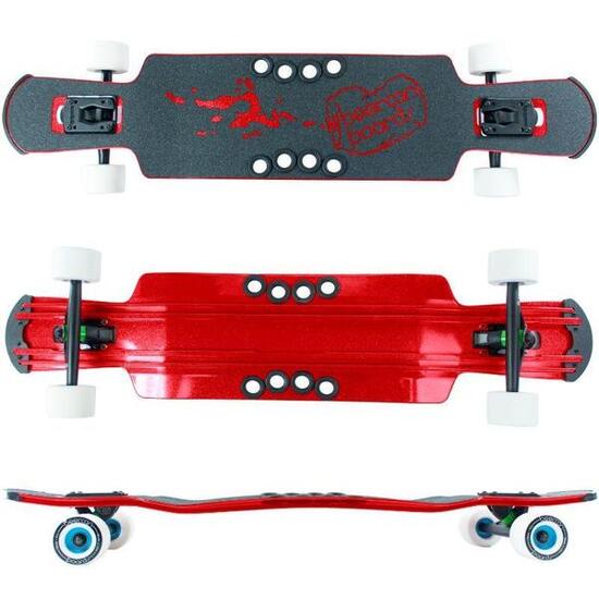 SKATE KEGGER LITE TD LONGBOARD 37" BEERCAN ROUGE
