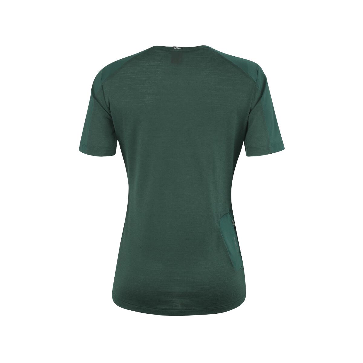 Maglia da ciclismo a maniche corte Skys Merino Forest da donna - Verde 2/3