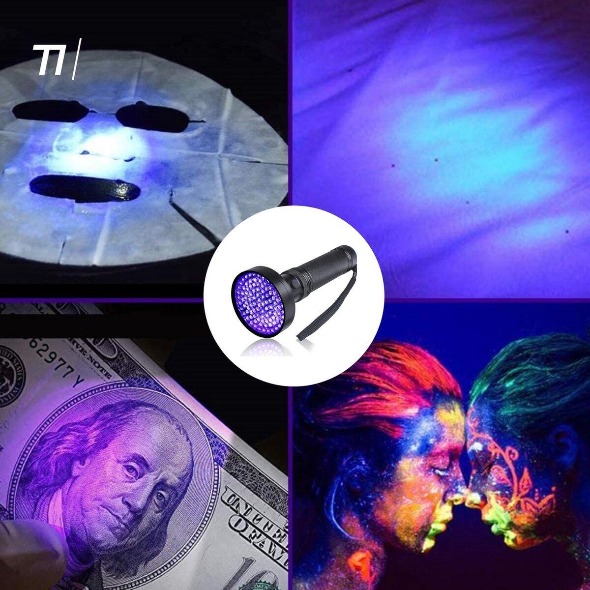 Lampe torche UV - 100 LED ultraviolettes - 395 nm 3/6