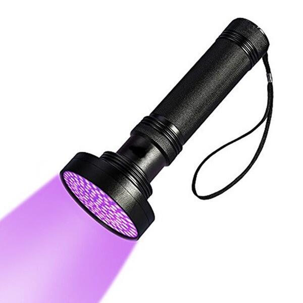 Latarka UV z 100 diodami LED ultrafioletowymi - 395 nm
