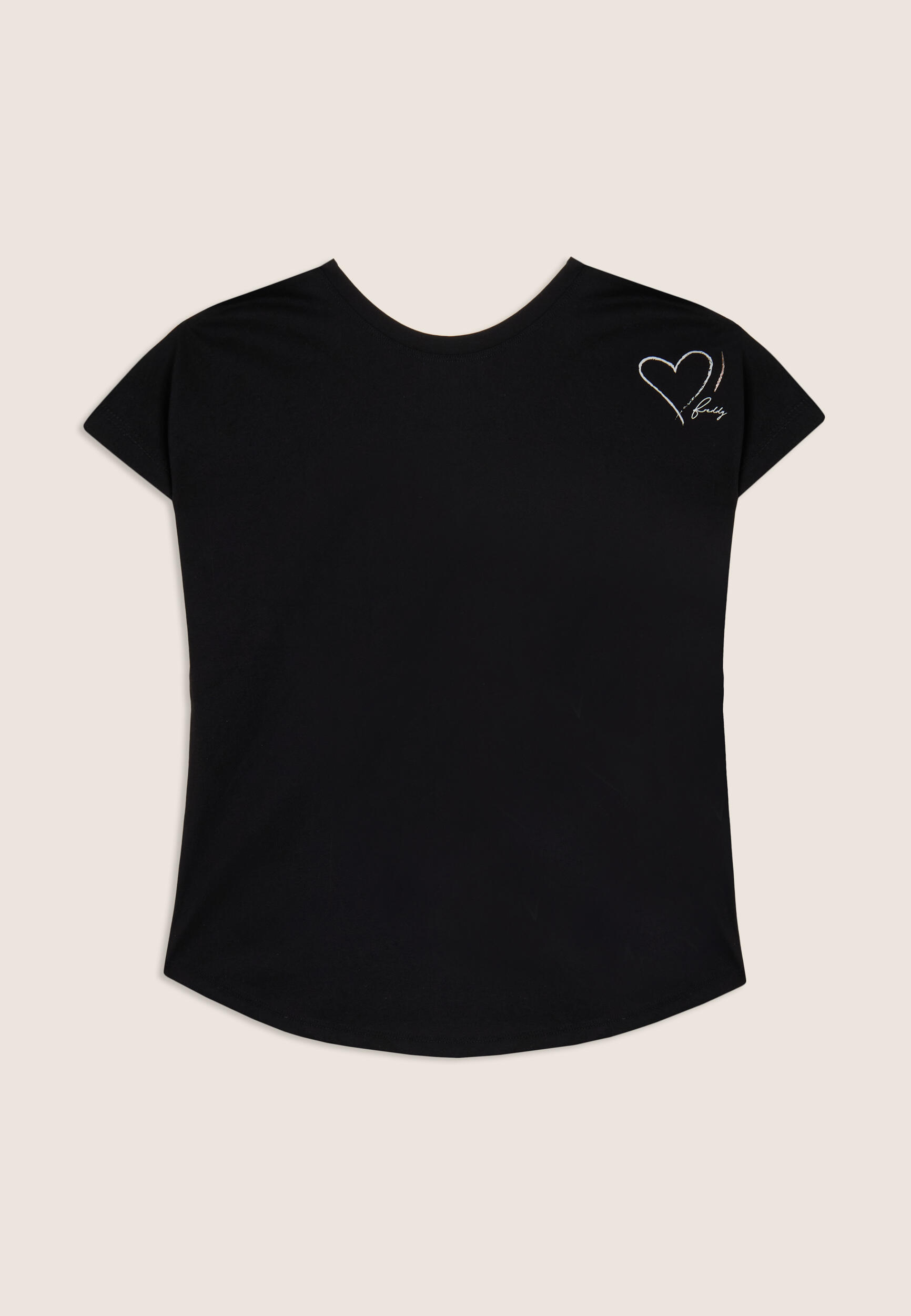 T-shirt réversible avec cœurs et logo 2/3