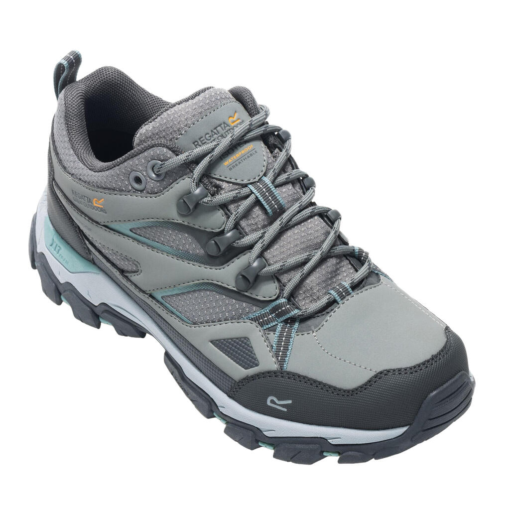 Womens/Ladies Holcombe III Low Walking Shoes (Dark Steel/Ivy Moss)