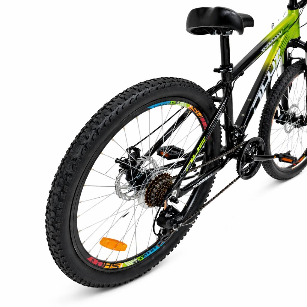 DHS Terrana 2423 Kinderfahrrad – 24 Zoll, Modell 2026, Grün-Schwarz 4/7