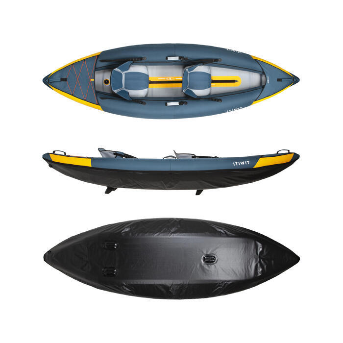CANOA KAYAK ITIWIT INSUFLÁVEL DE PASSEIO 1/2 LUGARES - SEGUNDA VIDA: BOM 2/3