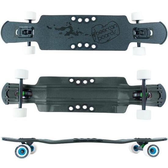 SKATE KEGGER LITE TD LONGBOARD 37" BEERCAN NOIR