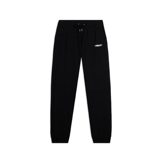 Pantaloni comfort fit con polsini e vita con coulisse