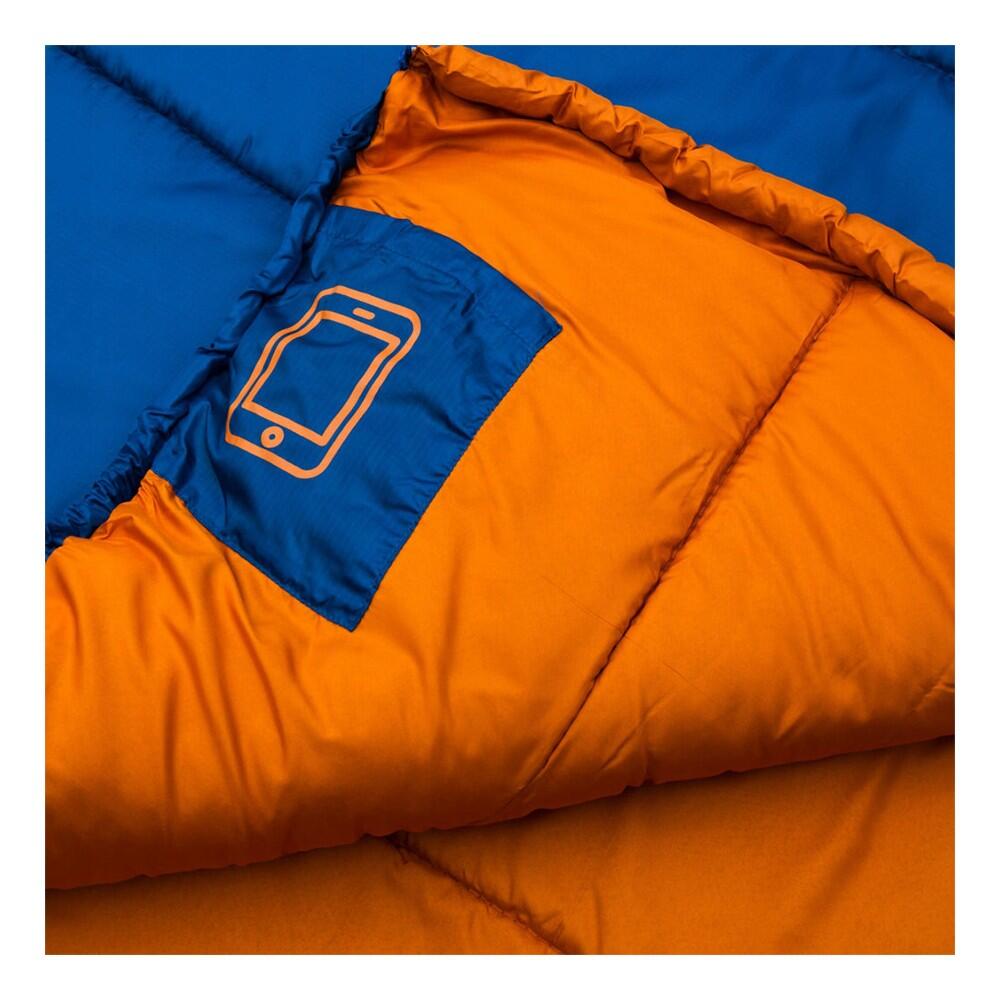 "Outlast" Schlafsack Damen und Herren Blau/Orange 2/5